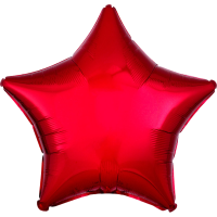 Standard Star Metallic Red Amscan